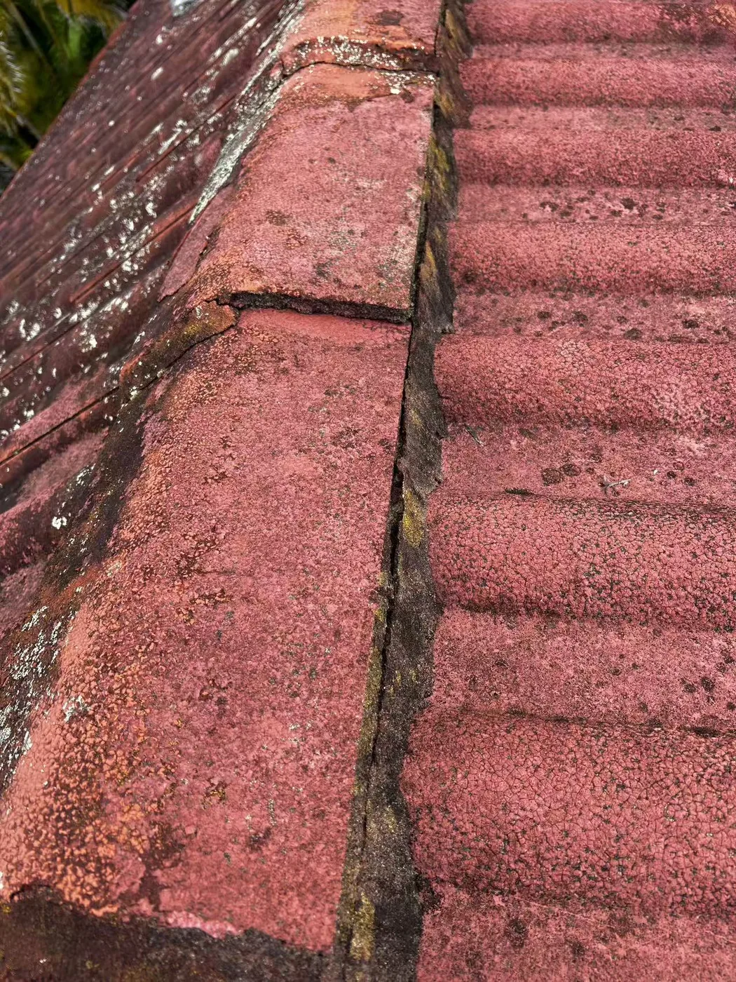 Ridge-cap and tile intersection